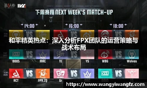 和平精英热点：深入分析FPX团队的运营策略与战术布局